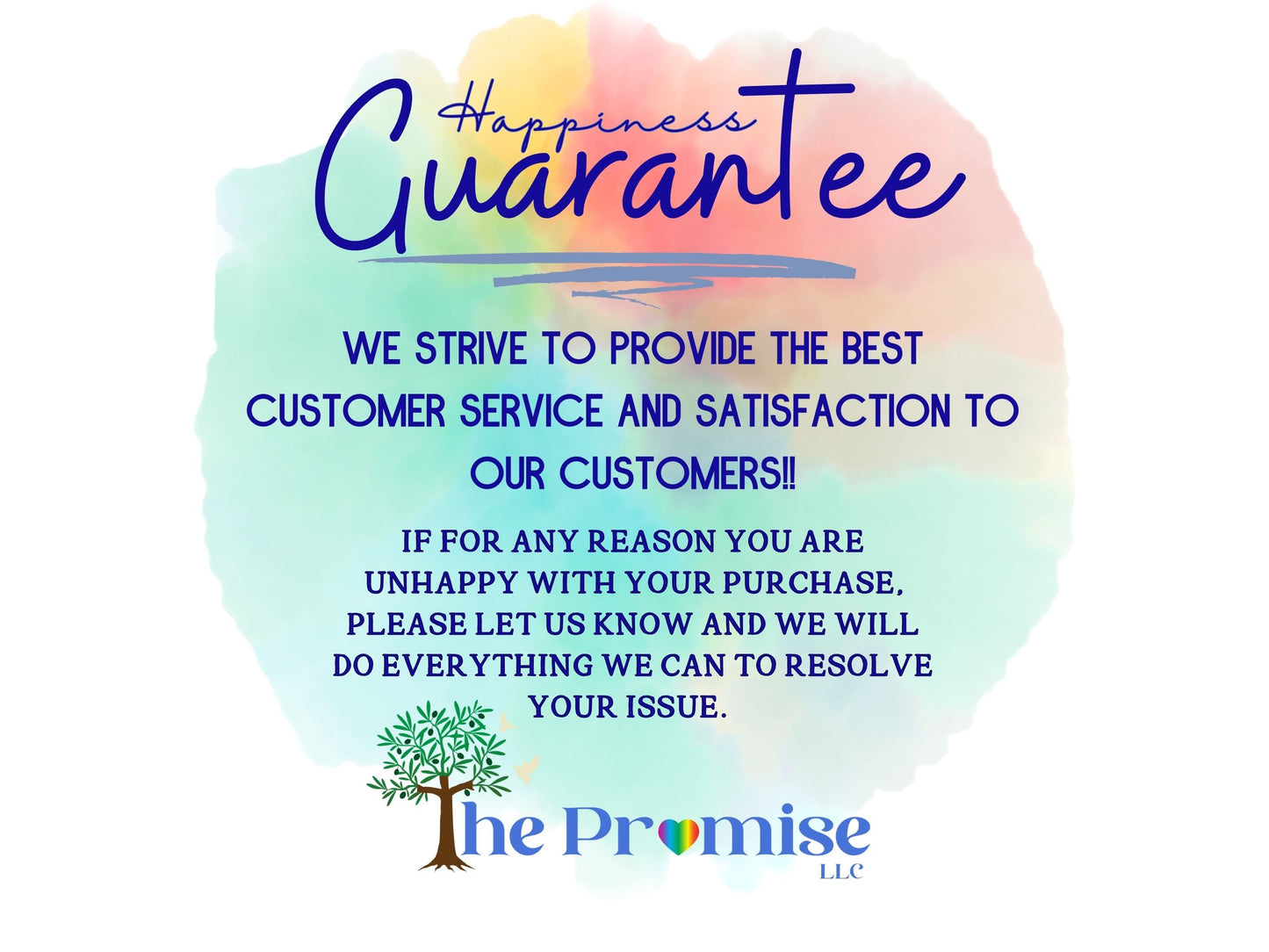 a poster with a quote about customer service and satisfaction