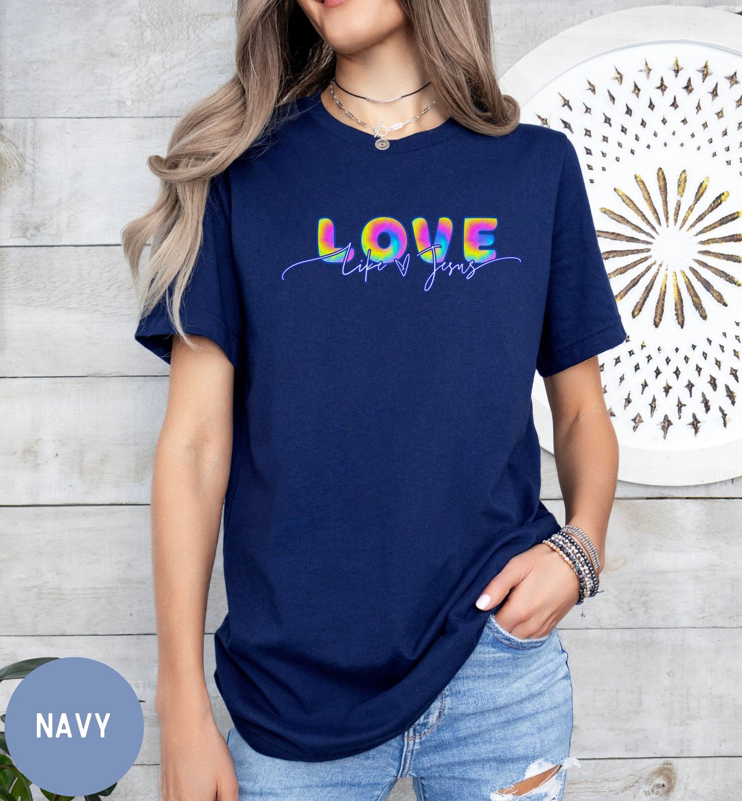 Women's retro faith shirt- Love like Jesus