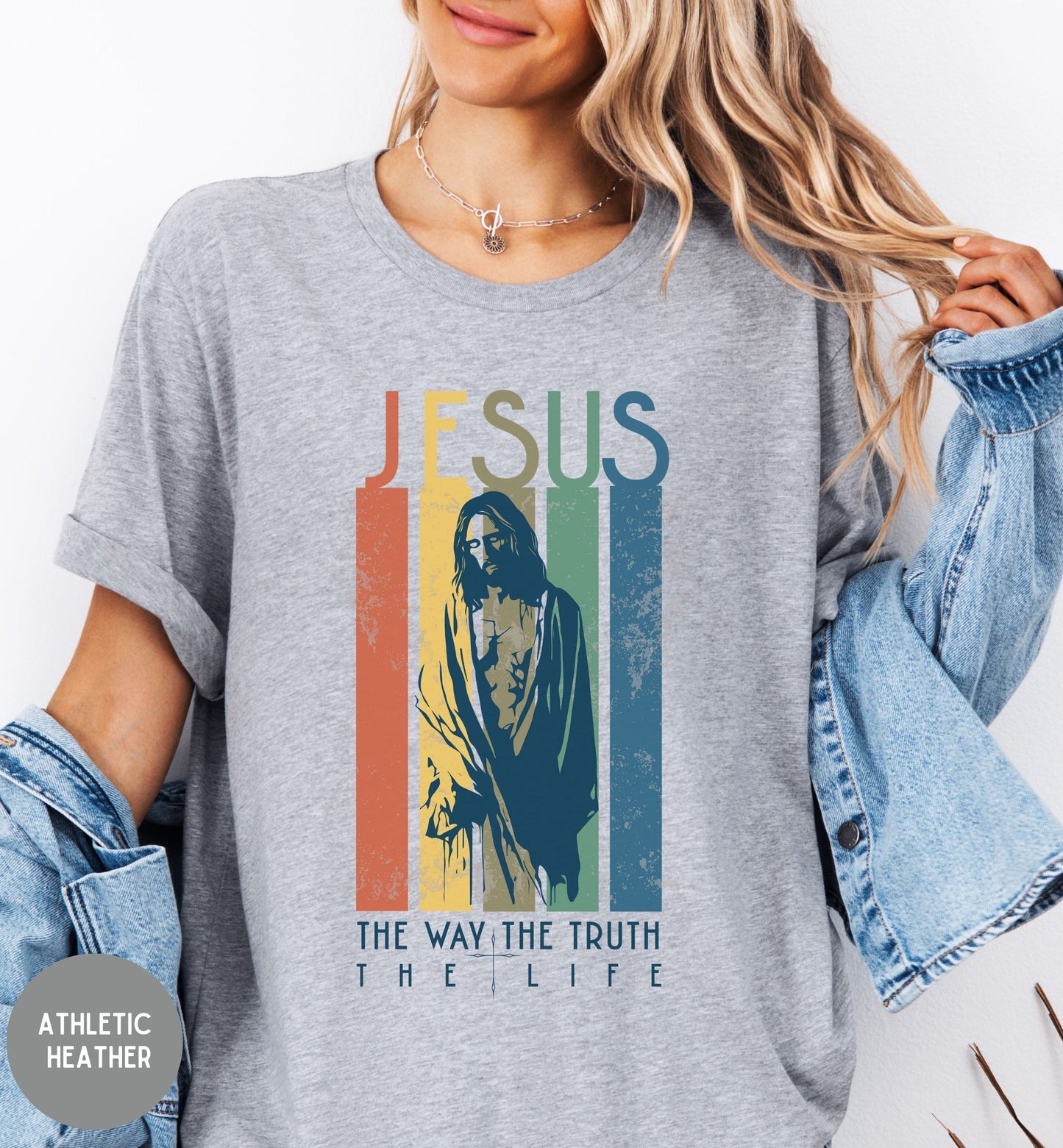 The Way The Truth The Life, Christian Retro Tshirt - Women's Faith Tee