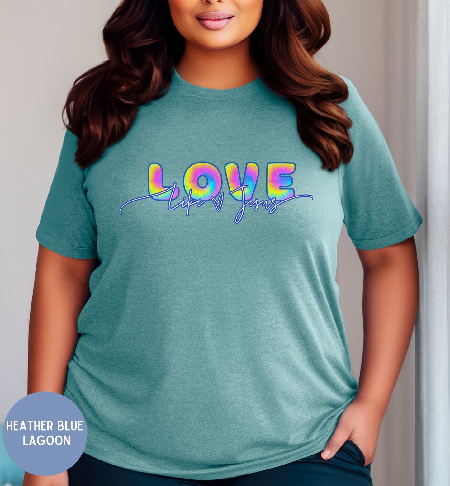 Women's retro faith shirt- Love like Jesus
