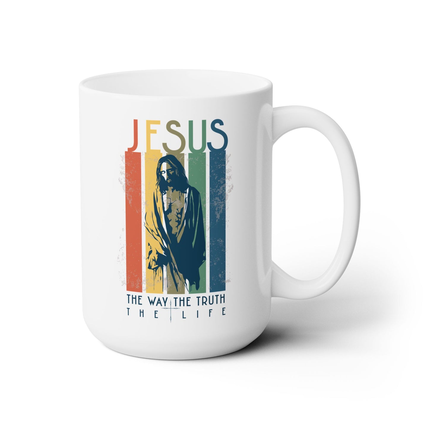 The way the truth the life - Jesus Coffee mug -Christian retro mug