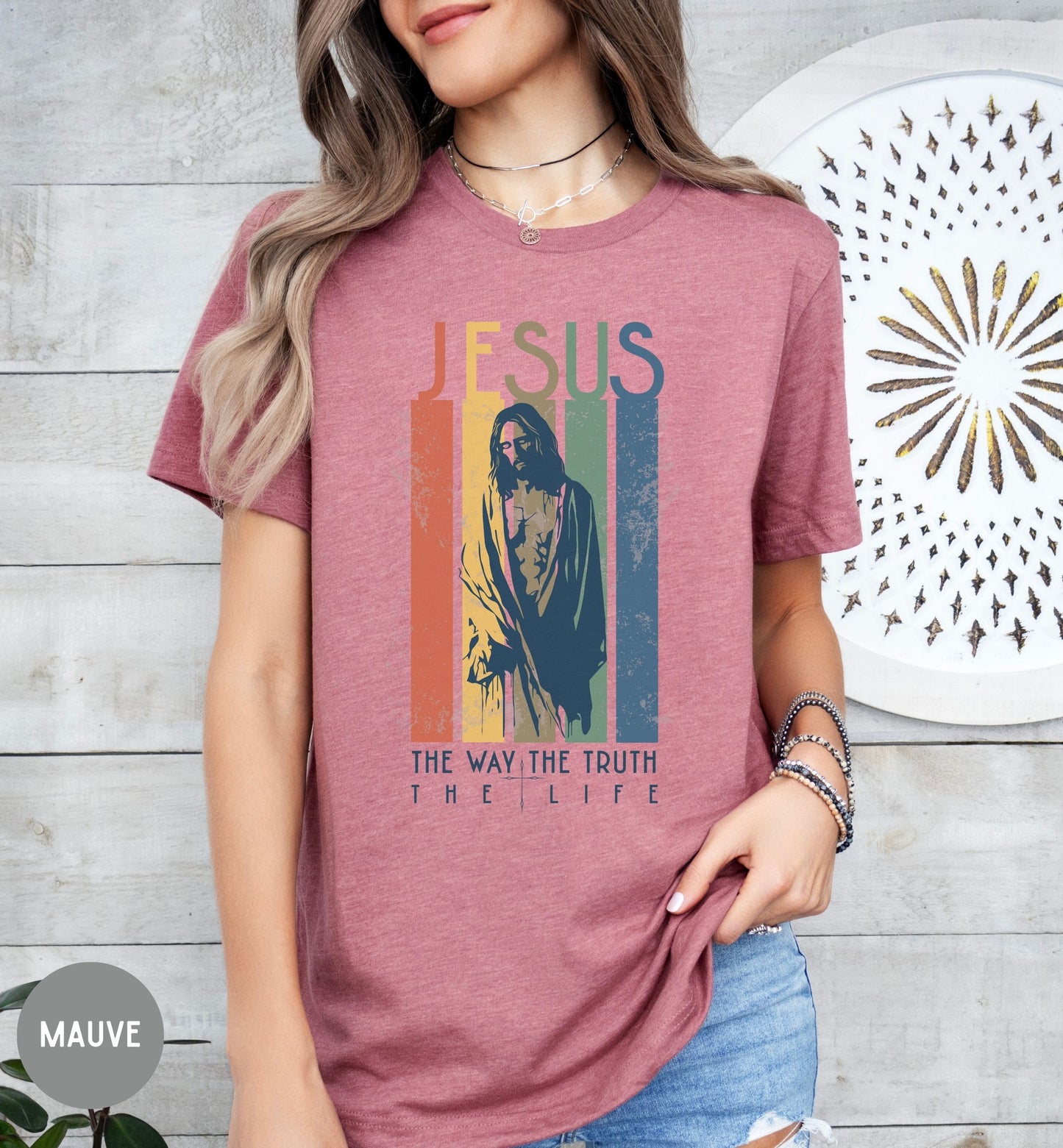 The Way The Truth The Life, Christian Retro Tshirt - Women's Faith Tee