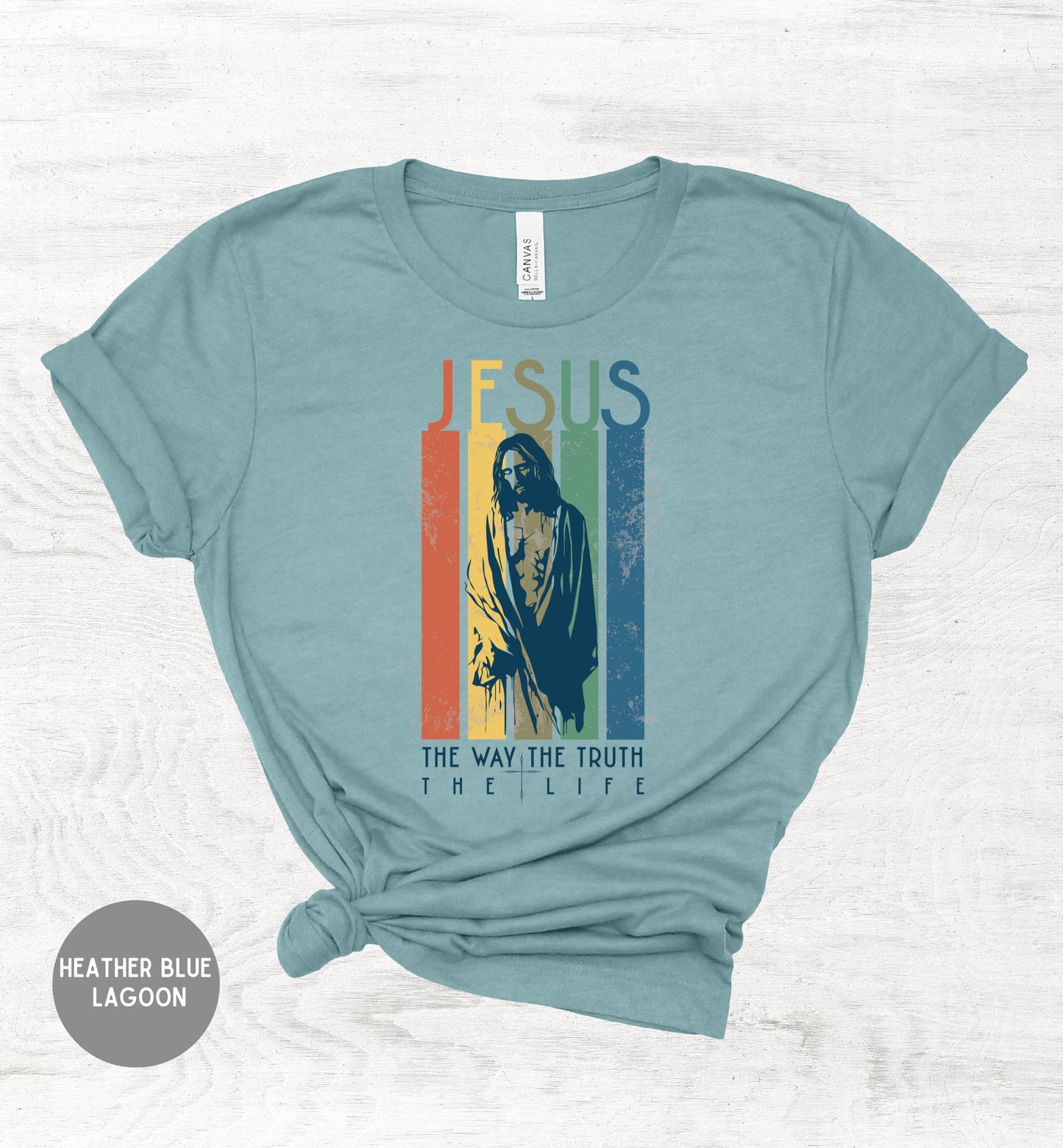 The Way The Truth The Life, Christian Retro Tshirt - Women's Faith Tee