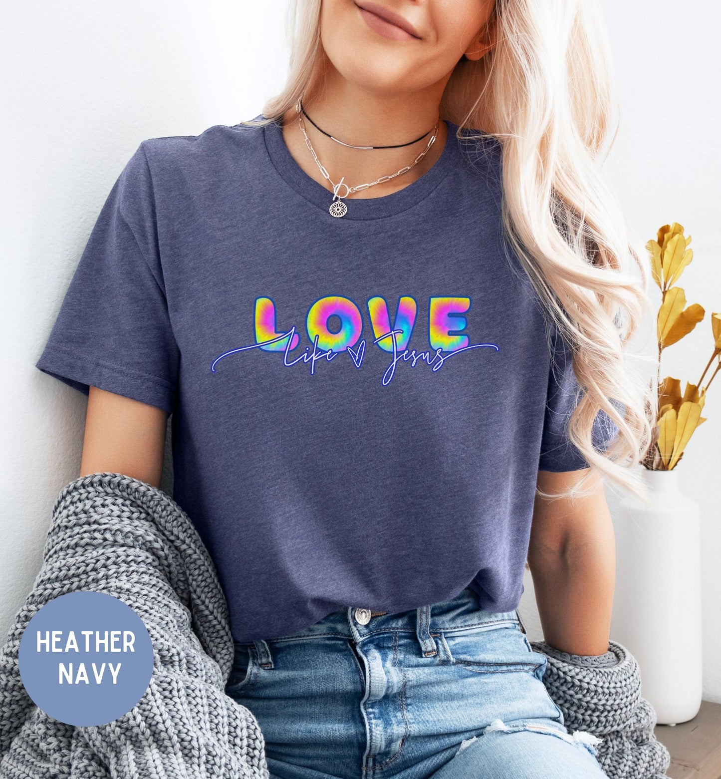 Women's retro faith shirt- Love like Jesus