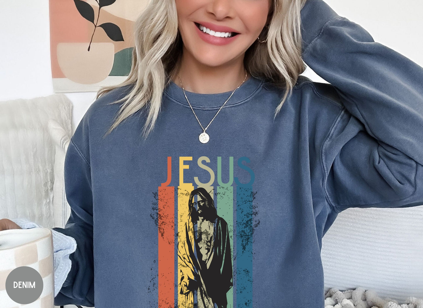 The Way The Truth The Life, Retro Christian sweatshirt -Women's Faith sweater