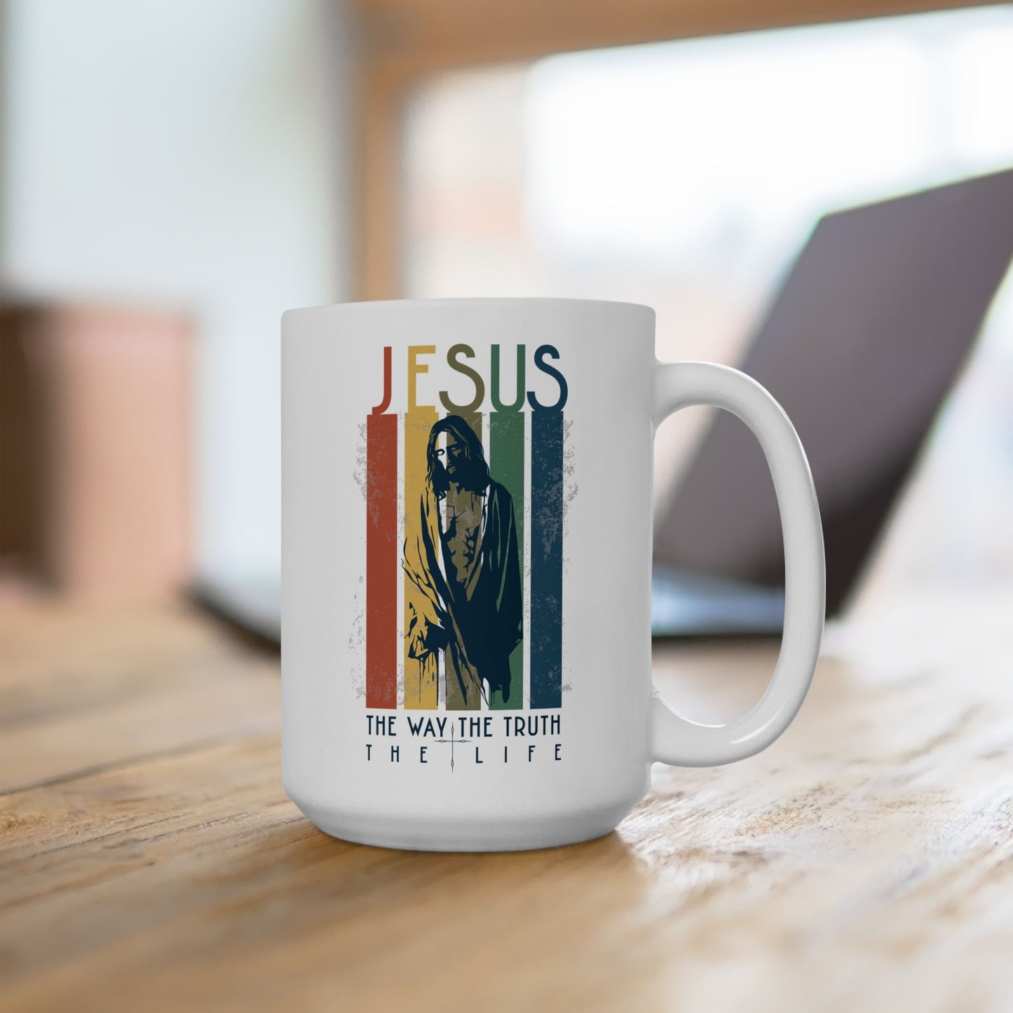 The way the truth the life - Jesus Coffee mug -Christian retro mug