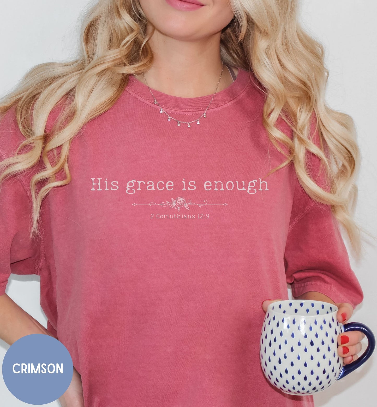 His grace is enough Christian t-shirt for women
