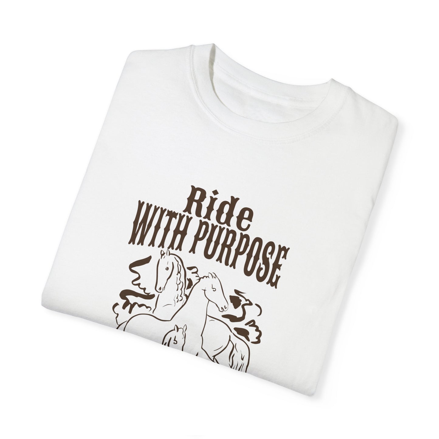 Ride with purpose- Western cowgirl faith shirt.