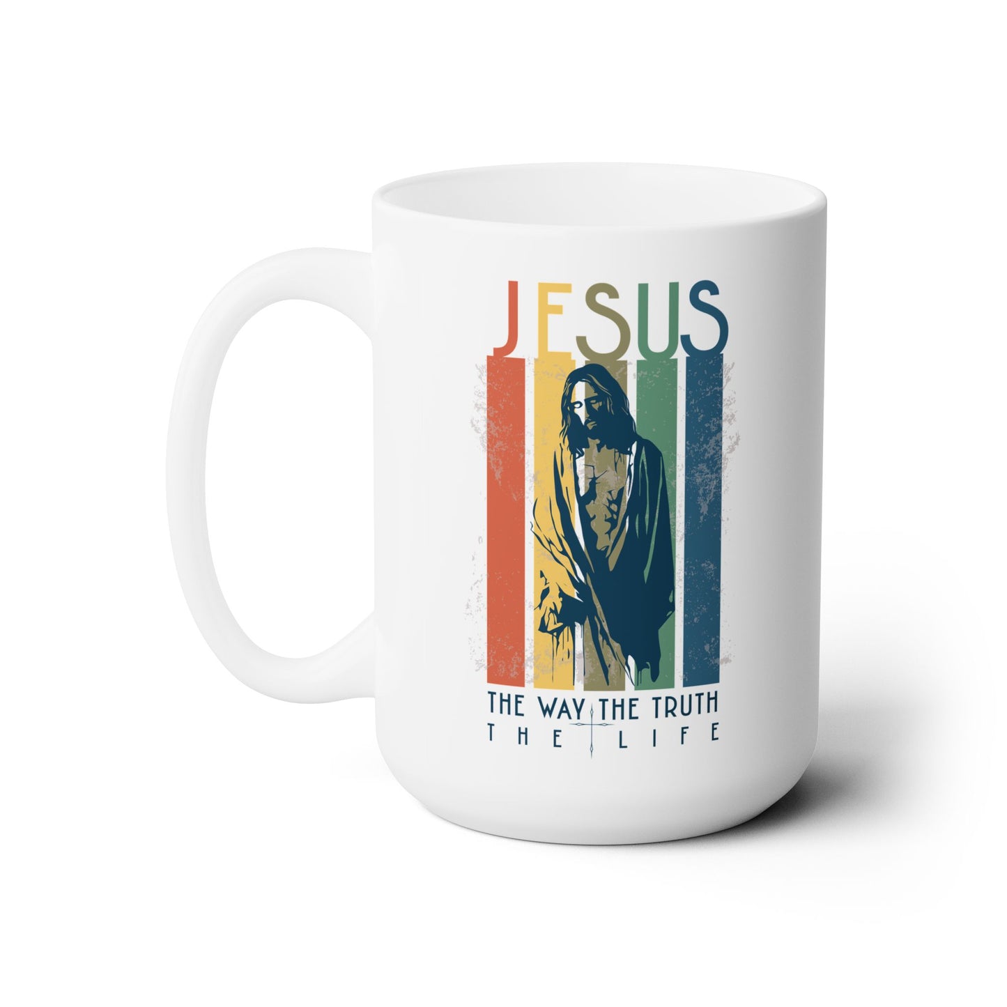 The way the truth the life - Jesus Coffee mug -Christian retro mug