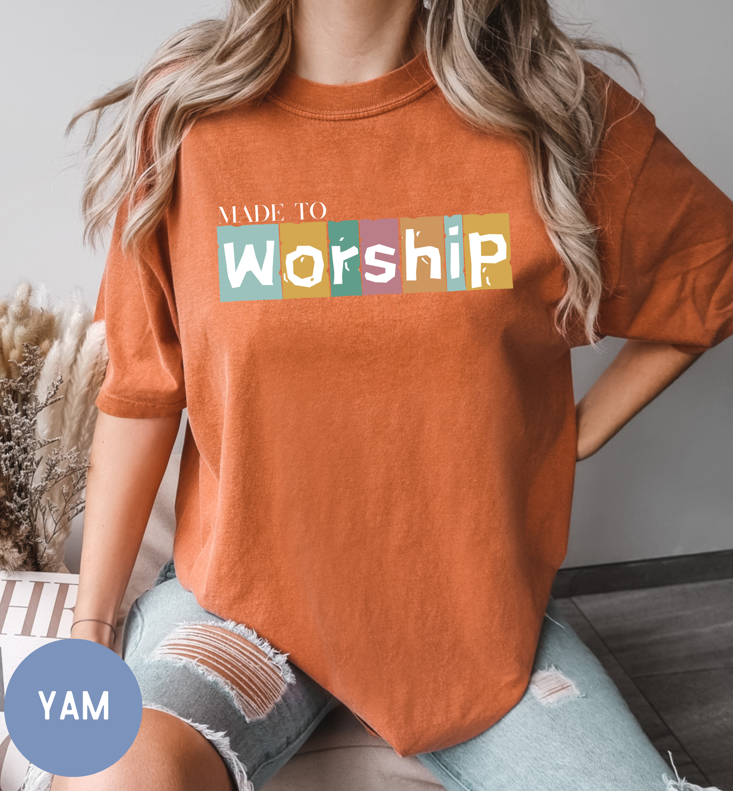 Made to Worship, Women's Christian faith shirt