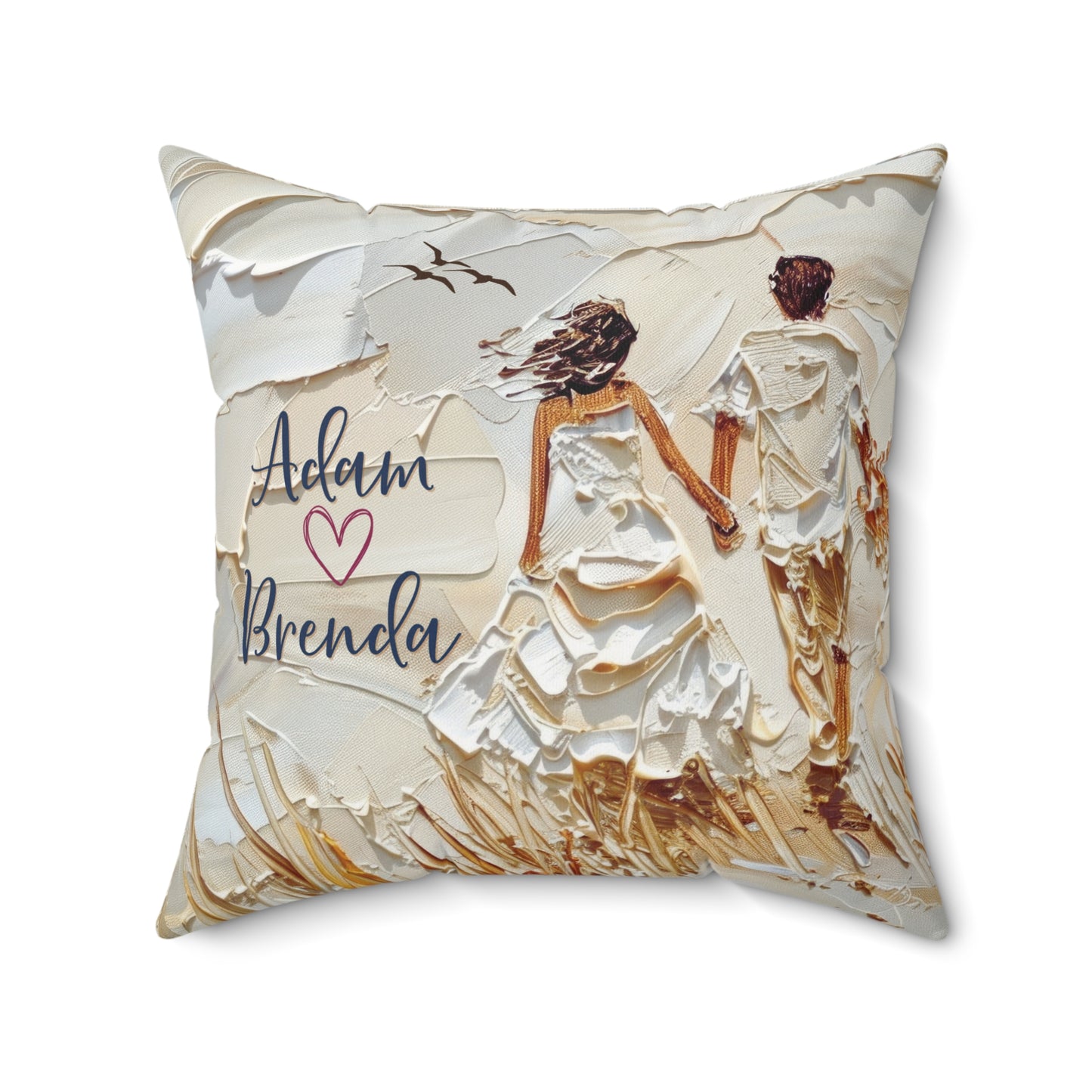 Personalized Bride and Groom gift- Custom wedding pillow for couples