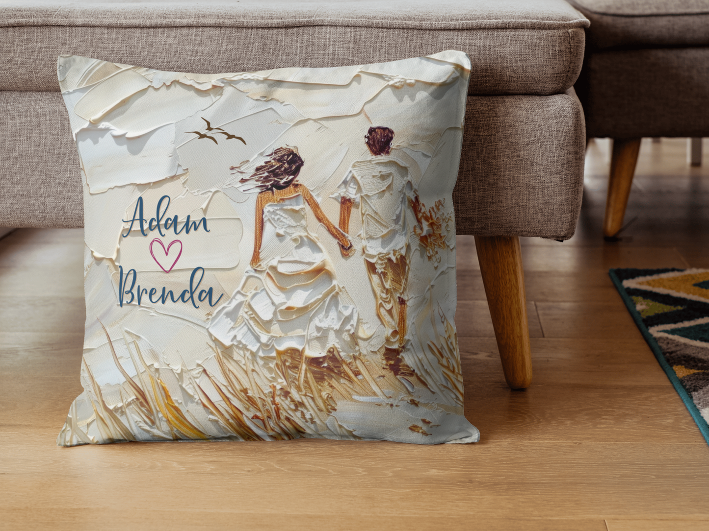 Personalized Bride and Groom gift- Custom wedding pillow for couples