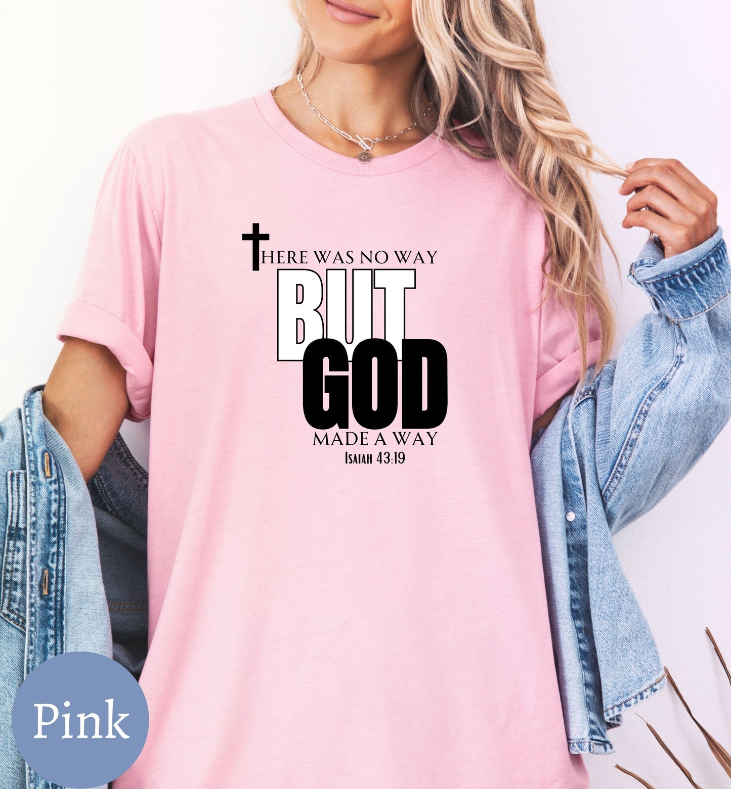 a woman wearing a pink t - shirt that says, free was no way but